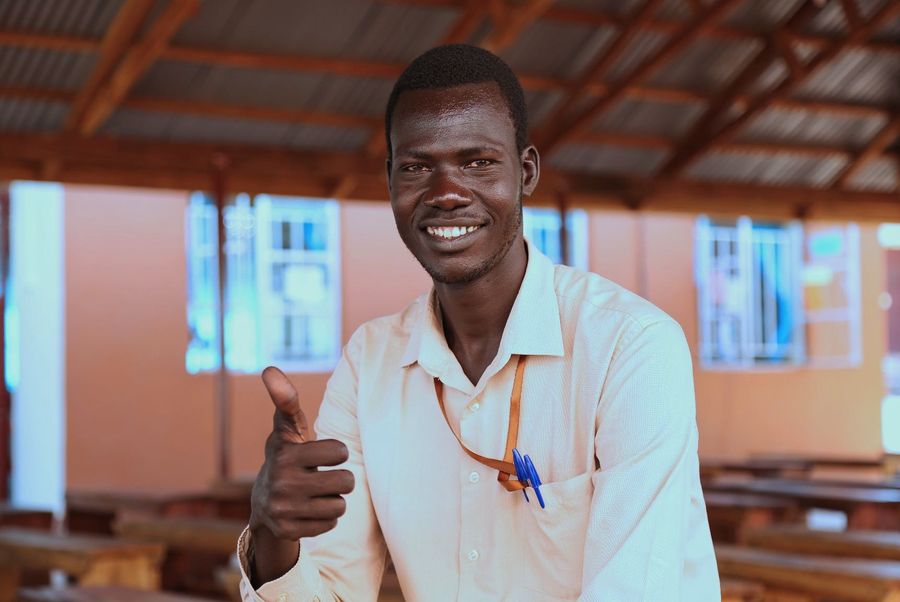 John Dau, 30 years old, from Abyei, current student, Solidarity Teachers Training College, Yambio, South Sudan